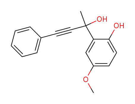 2-(4-Phenyl-2-hydroxy-3-butyne-2-yl)-4-methoxyphenol