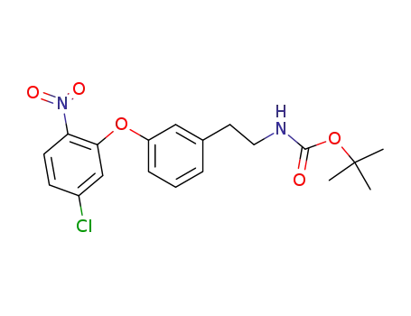 tert-butyl 2-[3-(5-chloro-2-nitrophenoxy)phenyl]ethylcarbamate