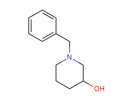 14813-01-5,1-Benzyl-3-piperidinol,3-Piperidinol,1-benzyl- (7CI,8CI);1-Benzyl-3-hydroxypiperidine;3-Hydroxy-N-benzylpiperidine;N-Benzyl-3-piperidinol;1-Bezyl-3-piperidinol;3-Piperidinol, 1-(phenylmethyl)-;