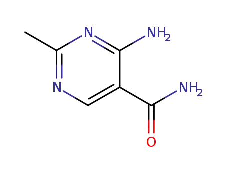 Molecular Structure of 7389-14-2 (5-Pyrimidinecarboxamide,  4-amino-2-methyl-)
