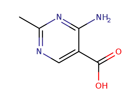 Molecular Structure of 769-52-8 (4-amino-2-methyl-pyrimidine-5-carboxylic acid)