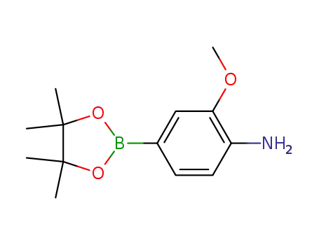 Molecular Structure of 461699-81-0 (4-AMINO-3-METHOXYPHENYLBORONIC ACID, PINACOL ESTER)