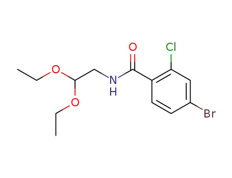 4-bromo-2-chloro-N-(2,2-diethoxyethyl)benzamide