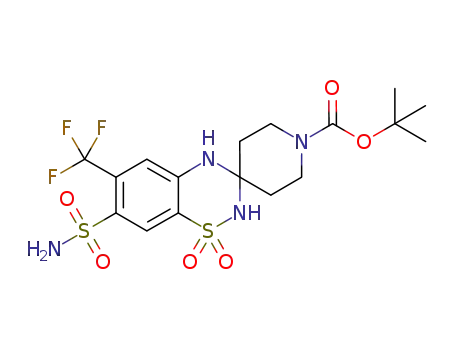 spiro[2H-1,2,4-benzothiadiazine-7-(aminosulfonyl)-6-(trifluoromethyl)-1,1-dioxide-3(4H),4'-piperidine]-1'-carboxylic acid 1,1-dimethylethyl ester
