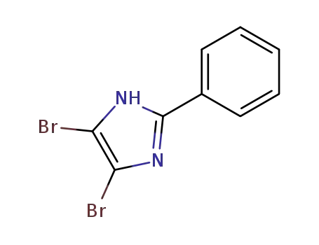 Molecular Structure of 56338-00-2 (4,5-Dibromo-2-phenyl-1H-imidazole)