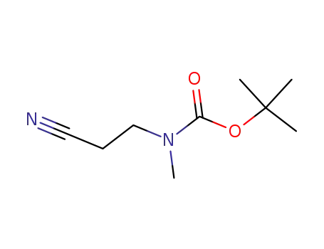 Molecular Structure of 128304-84-7 (3-(N-BOC-METHYLAMINO)PROPIONITRILE)