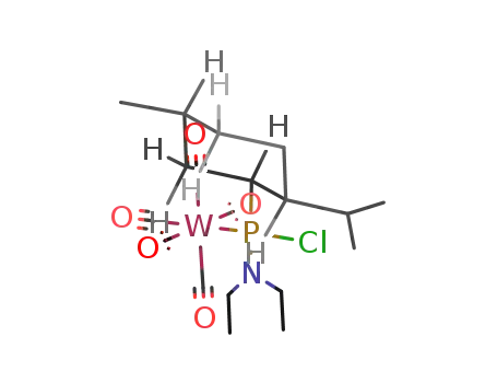 chlorodiethylamino-(-)-menthylphosphine(pentacarbonyl)tungsten(0)