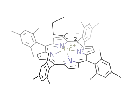 (5,10,15,20-tetramesitylporphytinato)butylrhodium(III)