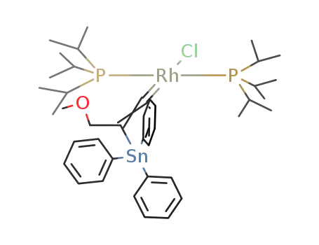 trans-{RhCl(CC(SnPh3)CH2OMe)(Pi-Pr3)2}