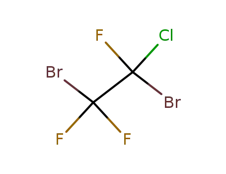 Molecular Structure of 354-51-8 (1,2-Dibromo-1-chloro-1,2,2-trifluoroethane)