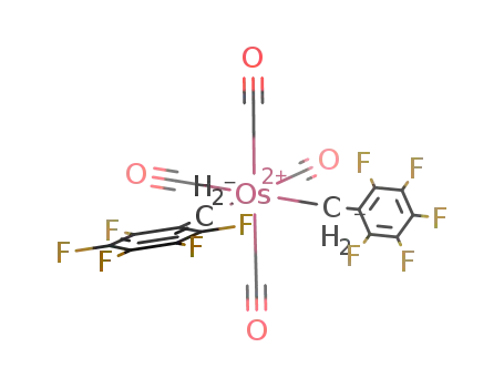 (C6F5CH2)2Os(CO)4