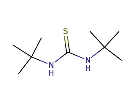 Molecular Structure of 4041-95-6 (1,3-Di-tert-butyl-2-thiourea)