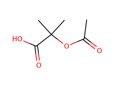 Molecular Structure of 15805-98-8 (2-(acetyloxy)-2-methylpropanoic acid)
