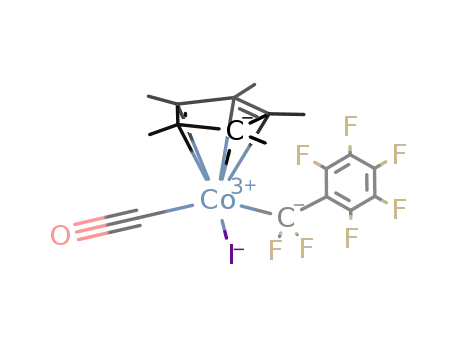 (η(5)-pentamethylcyclopentadienyl)iodo(perfluorobenzyl)carbonylcobalt(III)