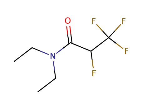 Molecular Structure of 392-63-2 (N,N-DIETHYL-2,3,3,3-TETRAFLUOROPROPIONAMIDE)