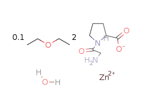 Zn(2+)*2NH2CH2C(O)NC3H6CHCO2(1-)*H2O*0.1(C2H5)2O=[Zn(NH2CH2C(O)NC3H6CHCO2)2]*H2O*0.1(C2H5)2O