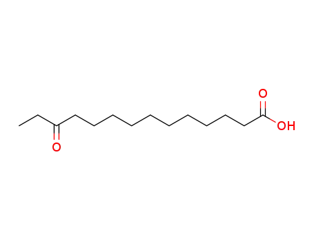 Molecular Structure of 2177-96-0 (Tetradecanoic acid, 12-oxo-)