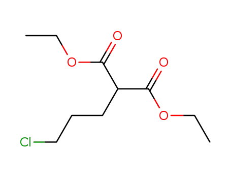 Molecular Structure of 18719-43-2 (DIETHYL (3-CHLOROPROPYL)MALONATE)