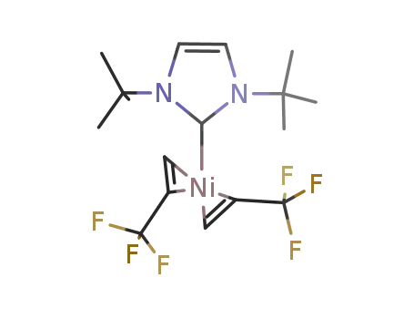 Ni(trifluoropropene)2(C3H2N2(C(CH3)3)2)