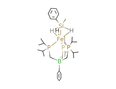[iron(II)(phenyl)B(CH2P(iPr)2)3(hydride)(η3-H2Si(methylphenyl))]