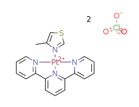 [platinum(II) (2,2':6,2''-terpyridine) (4-methylthiazole)] (perchlorate)2