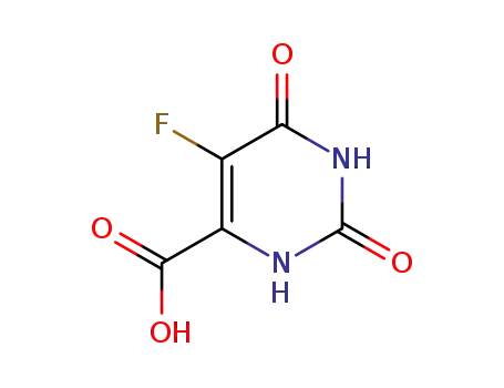 Molecular Structure of 703-95-7 (5-Fluoroorotic acid)