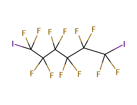 Molecular Structure of 375-80-4 (1,6-Diiodododecafluorohexane)