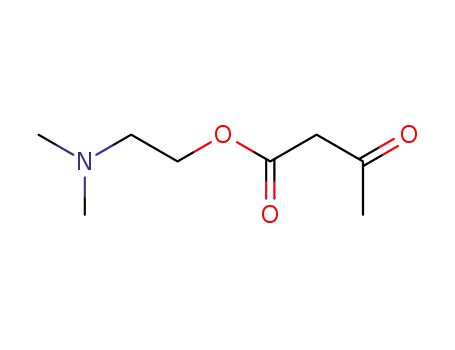 Molecular Structure of 6131-49-3 (Butanoic acid, 3-oxo-, 2-(dimethylamino)ethyl ester)