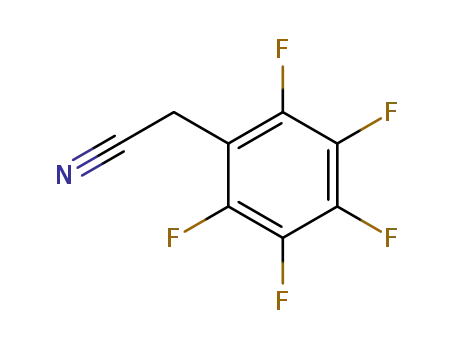 Molecular Structure of 653-30-5 (2,3,4,5,6-PENTAFLUOROPHENYLACETONITRILE)