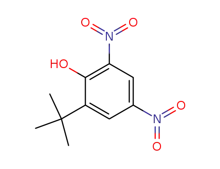 Molecular Structure of 1420-07-1 (2,4-Dinitro-6-tert-butylphenol)