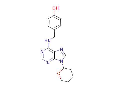 6-(4-hydroxybenzylamino)-9-(tetrahydropyran-2-yl)purine