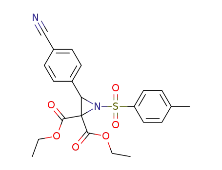 diethyl 3-(4-cyanophenyl)-1-tosylaziridine-2,2-dicarboxylate