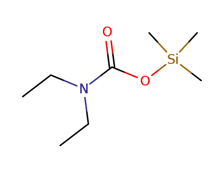 Molecular Structure of 18279-61-3 (trimethylsilyl diethylcarbamate)