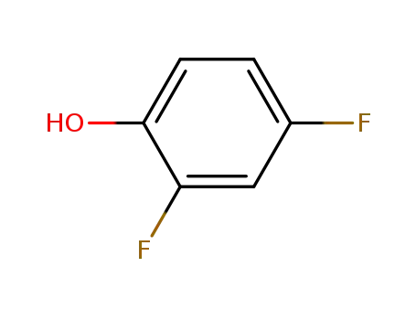 Molecular Structure of 367-27-1 (2,4-Difluorophenol)