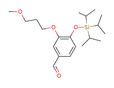 3-(3-methoxypropoxy)-4-[(triisopropylsilyl)oxy]benzaldehyde