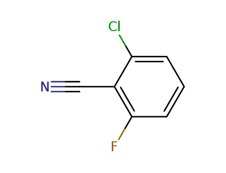 Molecular Structure of 668-45-1 (2-Chloro-6-fluorobenzonitrile)