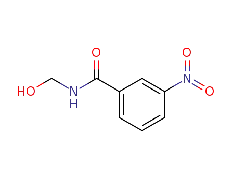 Molecular Structure of 40478-11-3 (Benzamide, N-(hydroxymethyl)-3-nitro-)