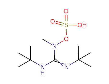N',N"-di(tert-butyl)-N-methyl-N-hydroxyguanidine O-sulfonic acid