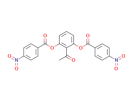 Molecular Structure of 26505-98-6 (Ethanone, 1-[2,6-bis[(4-nitrobenzoyl)oxy]phenyl])