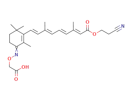 (2E,4E,6E,8E)-2-cyanoethyl 9-((E)-3-(2-hydroxy-2-oxoethoxyimino)-2,6,6-trimethylcyclohex-1-enyl)-3,7-dimethylnona-2,4,6,8-tetraenoate