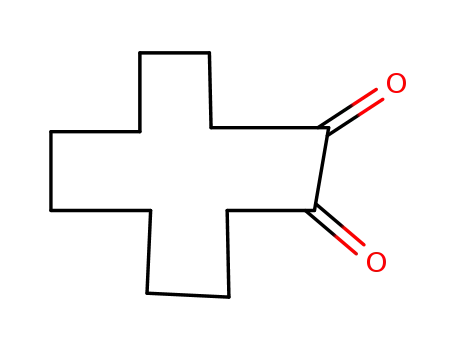 Molecular Structure of 3008-41-1 (Cyclododecane-1,2-dione)