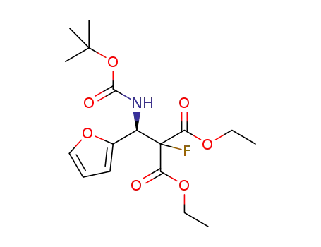diethyl 2-[(tert-butoxycarbonylamino)(furan-2-yl)methyl]-2-fluoromalonate