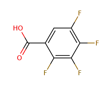 Molecular Structure of 1201-31-6 (2,3,4,5-Tetrafluorobenzoic acid)