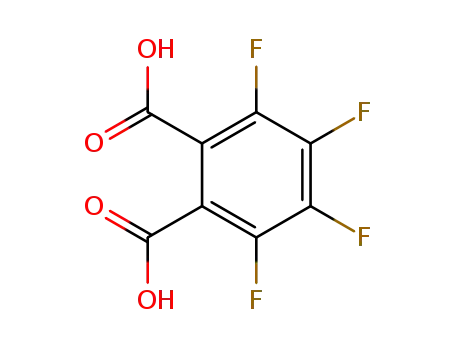 Molecular Structure of 652-03-9 (Tetrafluorophthalic acid)