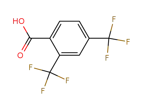 Molecular Structure of 32890-87-2 (2,4-Bis(trifluoromethyl)benzoic acid)