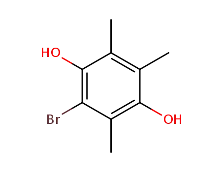 Molecular Structure of 39055-45-3 (1,4-Benzenediol, 2-bromo-3,5,6-trimethyl-)