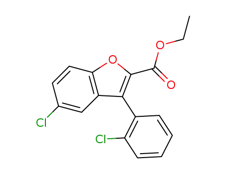 ethyl 5-chloro-3-(2-chlorophenyl)-1-benzofuran-2-carboxylate
