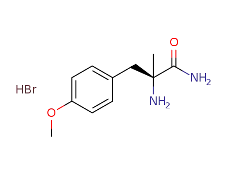 (2S)-2-amino-3-(4-methoxyphenyl)-2-methyl-propionamide hydrogen bromide salt