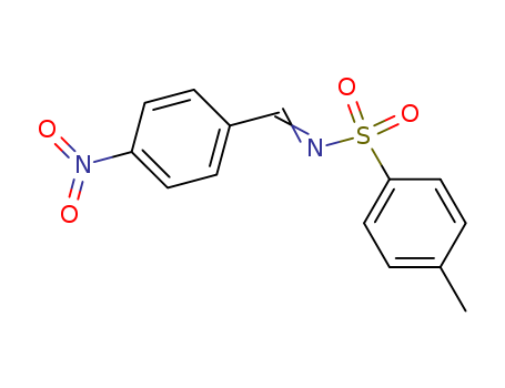 Molecular Structure of 13707-46-5 (Benzenesulfonamide, 4-methyl-N-[(4-nitrophenyl)methylene]-)
