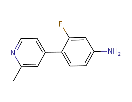 3-fluoro-4-(2-methylpyridin-4-yl)aniline
